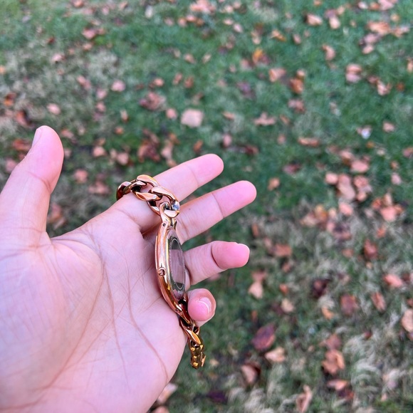 Michael Kors Slim Runway Women's Watch gold/brown - Picture 7 of 8